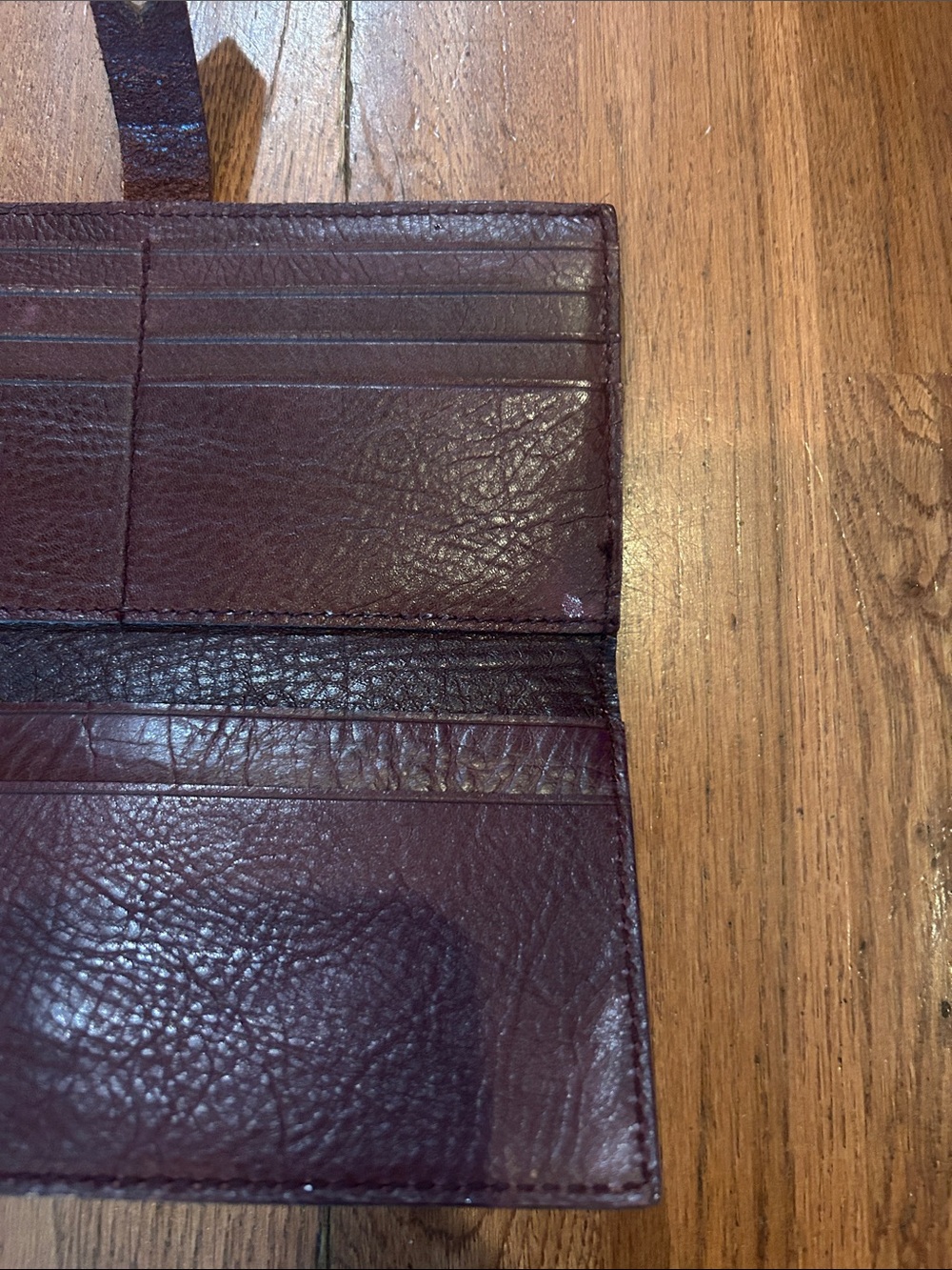 Madewell Leather Wallet Maroon Leather Wallet - Picture 6 of 6